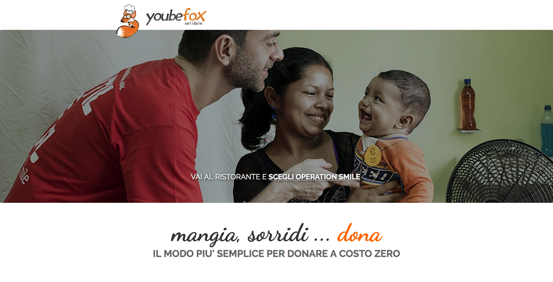 Youbefox solidale e Operation Smile Italia Onlus